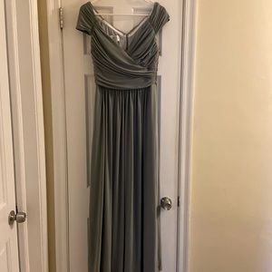 Formal gray maxi gown